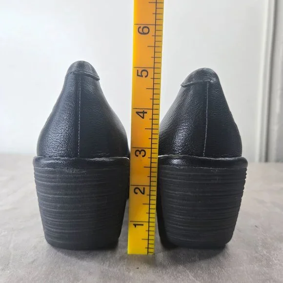 Fly London Wedge Pumps Black Minimalist Retro Chunky Platform Comfort Wedges - Picture 4 of 11